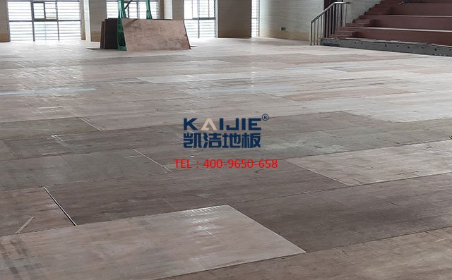 江蘇省泰州市紫荊河小學(xué)體育館運(yùn)動(dòng)木地板工程案例——?jiǎng)P潔地板