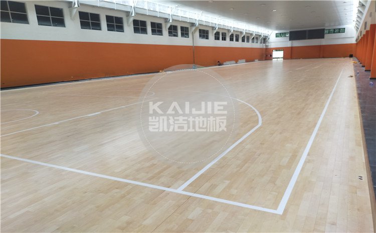廣州天河區(qū)長大公路培訓學?；@球館木地板案例-凱潔體育地板